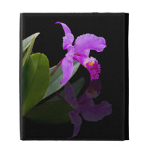 Orchid on Black, Caseable iPad Folio Case