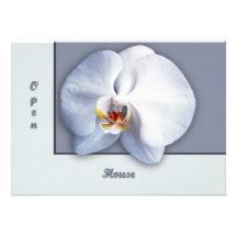 Orchid Open House Custom Invitation