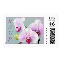 Orchid Orji Wedding Postage RSVP Stamp stamps