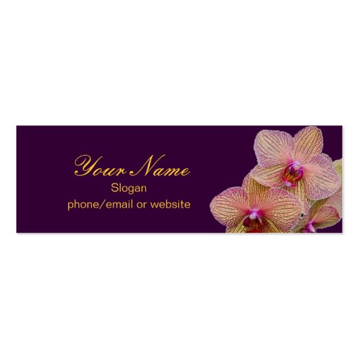 Orchid Profile card Business Card