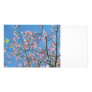 Orchid purple tree against bright blue sky picture card