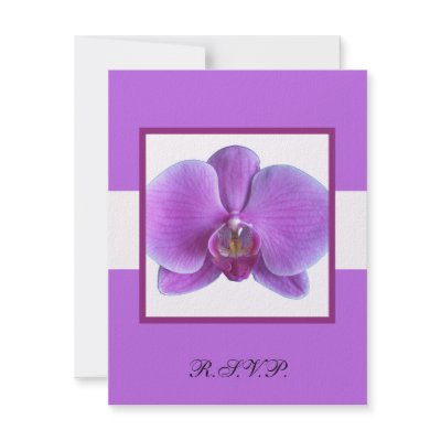 Orchid RSVP Response Card Wedding Invitation
