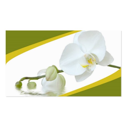 Orchid Spa Business Cards (front side)