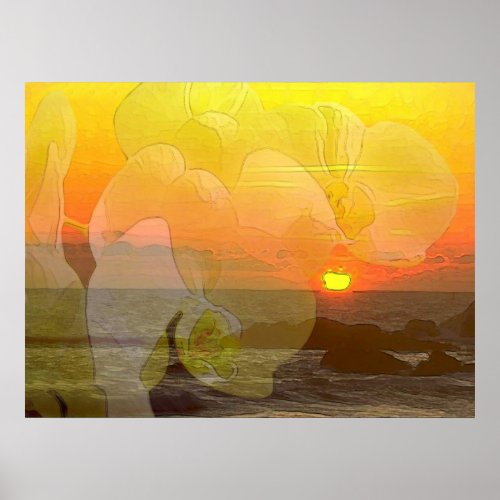 Orchid Sunset print