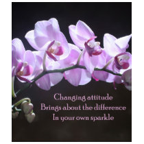Orchid t-shirt- Changing Attitude