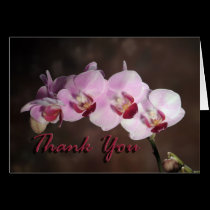 Orchid Thank You card cards