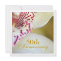 Orchid Wedding Anniversary Invitation invitation