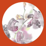 wedding seals, for wedding envelopes, orchid,