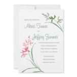 Orchid Wedding Invitation - Guava and Clover