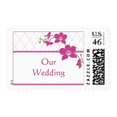 Orchid Wedding Stamps