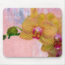 Orchid with pink and purple texture mousepads