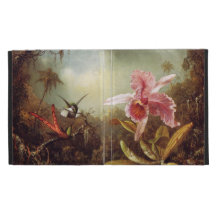 Orchid with Two Hummingbirds iPad Case
