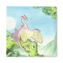 Orchid wyvern magnet by thedancingemu Orchid wyvern magnet