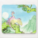 Orchid wyvern mousepad