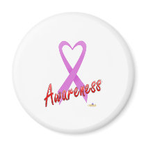 OrchidHeartRibbonAwareness magnets by awareness OrchidHeartRibbonAwareness magnets