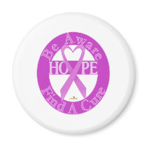 OrchidHeartRibbonBeAwareFindCureDark magnets by awareness OrchidHeartRibbonBeAwareFindCureDark magnets