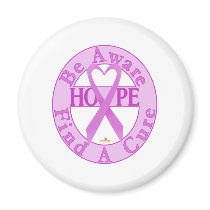 OrchidHeartRibbonBeAwareFindCureLight magnets by awareness OrchidHeartRibbonBeAwareFindCureLight magnets
