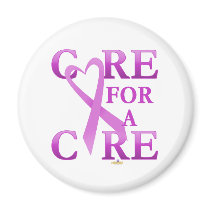 OrchidHeartRibbonCareCureDark magnets by awareness OrchidHeartRibbonCareCureDark magnets