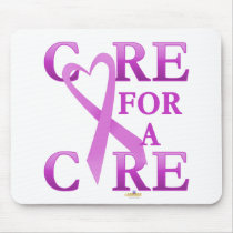 OrchidHeartRibbonCareCureDark mousepads by awareness OrchidHeartRibbonCareCureDark mousepads