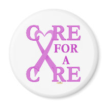 OrchidHeartRibbonCareCureLight magnets by awareness OrchidHeartRibbonCareCureLight magnets