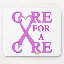 OrchidHeartRibbonCareCureLight mousepads by awareness OrchidHeartRibbonCareCureLight mousepads