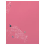 ORCHIDS AND BUTTERFLYS LETTERHEAD PINK