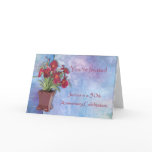 fiftieth, 50th, fifty, orchids, watercolor, vase,