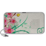 orchids grunge floral 3 laptop speaker