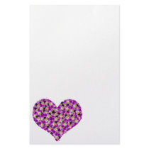 Orchids Heart Stationery