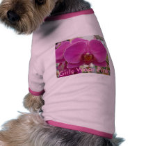 Orchids Hot Pink pet clothing by Debrene Orchids Hot Pink pet clothing