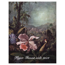 Orchids Passion Flowers And Hummingbirds By Martin Full Color Flyer