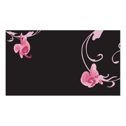 Orchids Profile Card Business Card (front side)