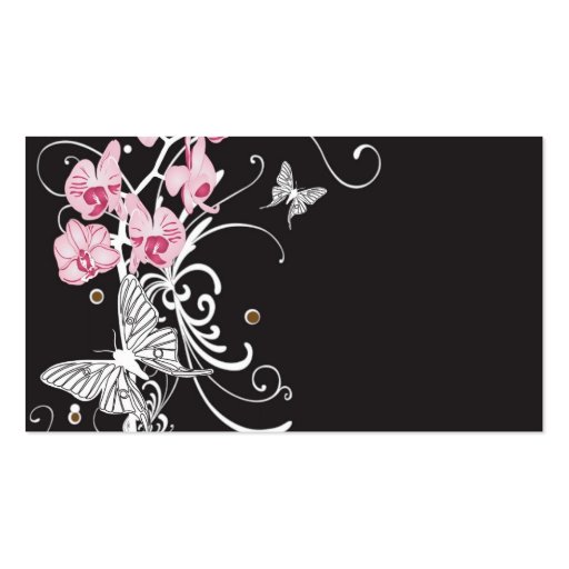 Orchids Profile Card Business Cards