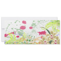 orchids splatter invitations by dooni_notebooks orchids splatter invitations