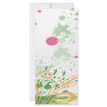 orchids splatter personalized rack card
