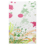 orchids splatter custom stationery