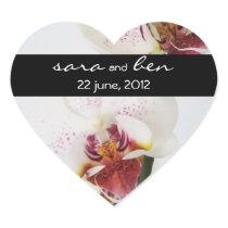 Orchids Wedding Sticker