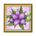 ORCHILILY SQUARE MAGNET by gardensofeve ORCHILILY SQUARE MAGNET