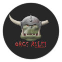 Orcs Rule! stickers by thefrozenduck Orcs Rule! stickers