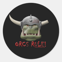 Orcs Rule! Stickers