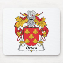 Orden Family Crest mousepads by coatsofarms Orden Family Crest mousepads