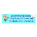 ordered troops bumper stickers