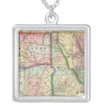 Ore, Wash, Idaho, Mont Map by Mitchell Pendant