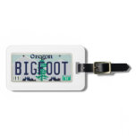 Oregon Bigfoot License Plate Tag For Luggage