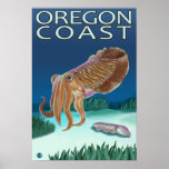 Oregon Coast Cuttlefish Poster