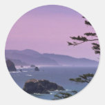 Oregon coast, Ecola State Park, Oregon Round Sticker
