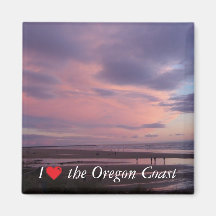 Oregon Coast Sunset Refrigerator Magnets