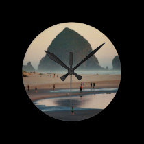 Oregon Coast Wall Clock wall clocks