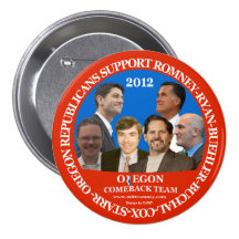 Oregon Comeback Team Romney-Ryan pin