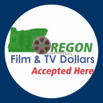 Oregon Film and TV Dollars Accepted Here Stickers stickers